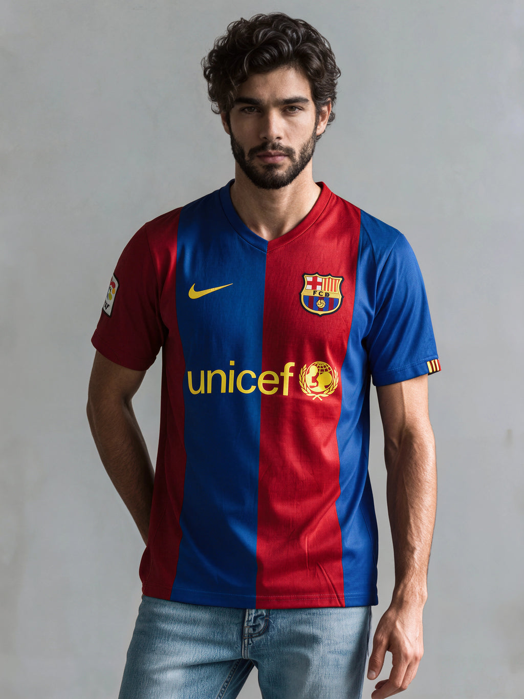 Camiseta Retro 06 Barcelona - Unicef